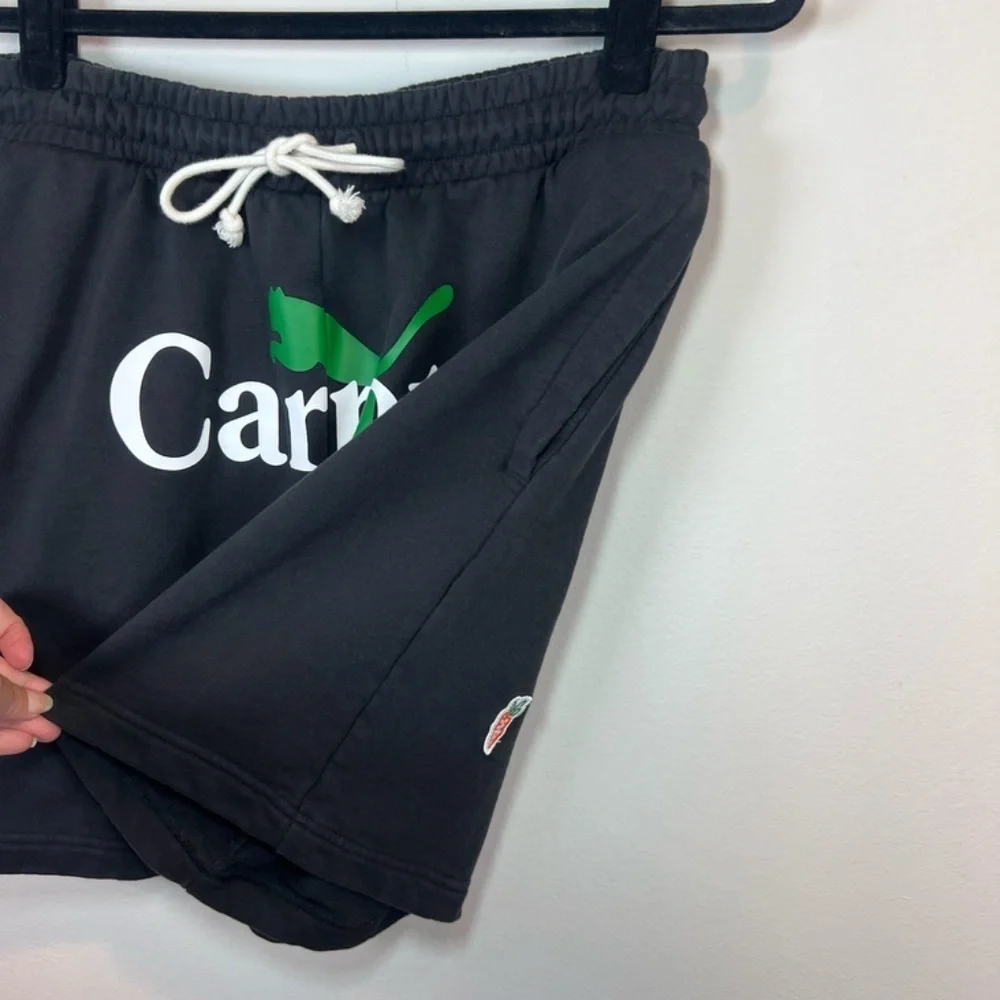 PUMA x Carrots 7" Sweat Shorts Black Casual Athletic Streetwear Mens Size Medium - Picture 2 of 15